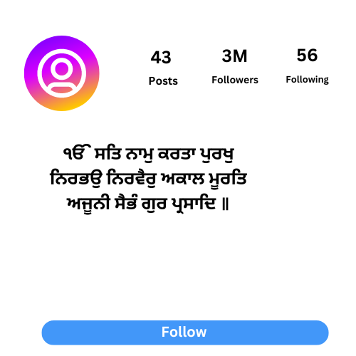 Gurbani lines for Instagram bio